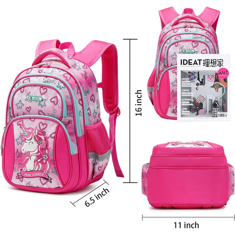 Cusangel Kids Backpack, Durable Cute Multi Compartment Preschool Elementary  Primary Backpack for Boys Girls (SKY)