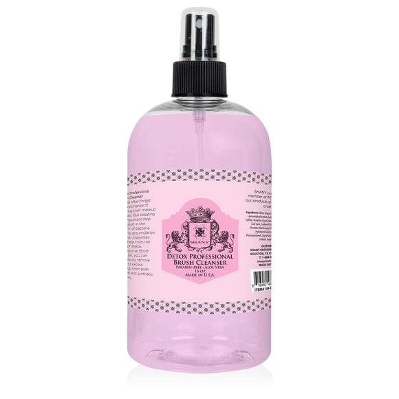 Spray limpiador de brochas SHANY Detox, 473 ml, parabeno y vegano