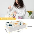 thumbnail image 5 of Arabic Teapot PU Leather Necklace Organizer Bracelet Holder Jewelry Organizer with Removable Compartment, Portable, 5 of 6