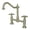 Brushed Nickel, variant on Kingston Brass KS1178AX Heritage Bridge Kitchen Faucet, Brushed Nickel