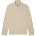 thumbnail image 2 of Van Heusen Mens Crockery Beige Ottoman Quarter Zip Pullover Sweatshirt X-Large, 2 of 3