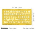 thumbnail image 2 of Traceease Alphabet Lettering Stencil,Alphabet templates Drafting Tools English Letter and Number Stencils, 2 of 6