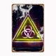 thumbnail image 1 of Letrero de metal con texto en inglés "Biological Hazard Smoke", para pared, para cine, sala de estar, cine, póster divertido de aluminio, estilo retro, cueva de hombre, hogar, taberna, tamaño: 12 x 8, 1 of 4