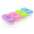 thumbnail image 4 of Small Food Storage Container Plastic 2-compartment Food Organizer Box with Lid, Portable Bento Box Meal Prep Container, 4 of 7