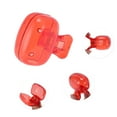 thumbnail image 3 of Unique Bargains 6 Pcs Lightweight Fish-Shaped Toothbrush Covers for Travel Red Plastic, 3 of 5