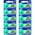 thumbnail image 1 of Murata 319 SR527SW Battery 1.55V Silver Oxide Watch Button Cell (10 Batteries), 1 of 5
