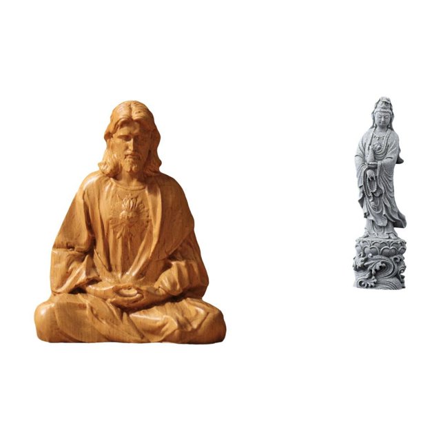 Estatua del Corazón de Jesús,Estatua del Sagrado Corazón de Jesús para decoración del hogar,Figura católica de Jesús,Estatua de Guan Yin,Estatua de Guan Yin para decoración del hogar.