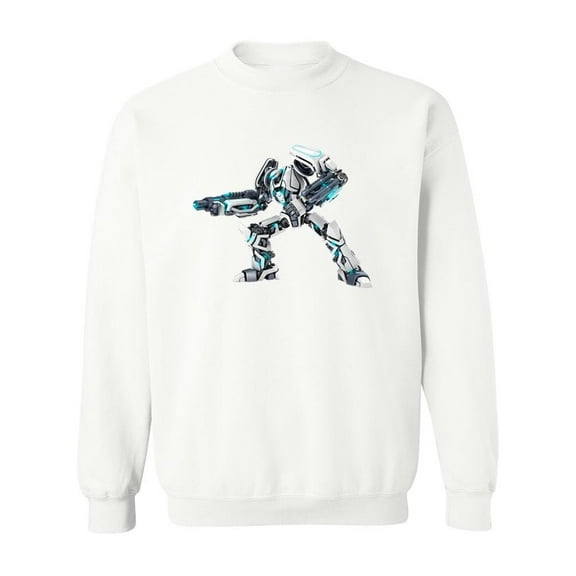 Armed Robot 3d Sweatshirt Men -Image by Shutterstock, Male 3X-Large