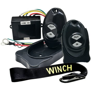 OZ-USA Wireless Winch Remote Control Switch  with Winch Hook Strap for Lift Gate Dump Bed Recovery Tow Truck 12V