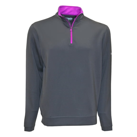 Columbia Sportswear Men's Wickham Hills 1/4-Zip Golf Pullover, Large Charcoal -