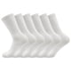 thumbnail image 1 of Zhuge 3 pares de calcetines de algodón para mujer, calcetines de vestir finos, suaves y cómodos, calcetines por encima del tobillo para uso casual, calcetines deportivos (blancos), 1 of 2