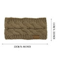 thumbnail image 2 of Women's Winter Knit Headbands, Thick Ear Warmers with Fuzzy Lining, One Size Fits Most for Cold Weather, 2 of 3