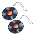 thumbnail image 4 of FRCOLOR 2Pcs Record Hanging Charm Keychians Pendant Music Party Favors Record Charm Record Pendant for Keychains, 4 of 8