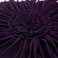 thumbnail image 3 of JWH 3D Round Handmade Decorative Sunflower Throw Pillows with Insert for Room Decor 12 inch in Deep Purple, 3 of 7