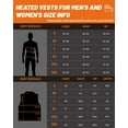 thumbnail image 6 of THBYQK 21 Heated Zones Heated Vest, with 40000mAH 7.4V Battery Pack Heated Vest for Men & Women, 5 in 1 Smart Controller, 6 of 7