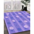 thumbnail image 2 of Ahgly Company Indoor Rectangle Patterned Purple Mimosa Purple Area Rugs, 3' x 5', 2 of 6