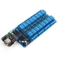 thumbnail image 2 of Ethernet Realy Controller, Multifunction 16 Channel Relay LAN WAN  RJ45 Interface Ethernet Control Module  For Computer For Pad For Smart Phone, 2 of 8