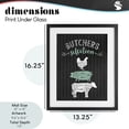 thumbnail image 4 of Stupell Industries Contemporary Butchers Selection Black & Green Black Framed Print Under Glass, 13 x 16, by Lettered and Lined, 4 of 8