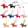 thumbnail image 5 of Aminojy PU Dachshund Bag Charm - Cute Cartoon Dog Handbag Accessory with Keychain, Animal Shape Purse Decor for Mom Daughter Best Friend, Car Home Decor Colorful Animal Bag Charm (4.7 Inch), 5 of 6