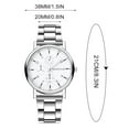 thumbnail image 3 of PPgejGEK Watches for Men Men's Fashion Stainless Steel Watches Chronograph Wristwatches,Stainsteel Steel Watch Holiday Savings, 3 of 7