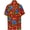 HIBISCUS LEAVES, RED, variant on Men's Funky Beach Party Tropical Floral Shirts Short Sleeve Button Down Hawaiian Shirt for Men XXL Cerulean, Hibiscus Leaves