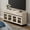 Beige, variant on Modern 4-in-1 Modern TV Stand with Glass Doors & 4 Drawers, Reinforced Metal Base Entertainment Center, Stable Media Console for 120 Inch TVs, Bedroom Living Room, Beige