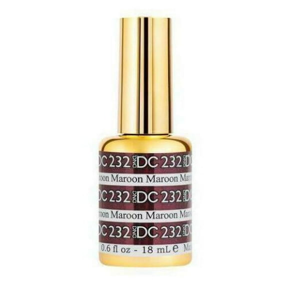 DND - DC UV/LED Soak Off Mermaid Glitters Gel Color - 232 Maroon