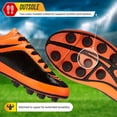 thumbnail image 4 of Botines de fútbol Vizari Infinity Firm Ground para niños, color naranja y negro, 4 of 6