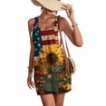 thumbnail image 4 of JULMCOMO 4th of July Rompers for Women American Flag Sleeveless Casual 1776 250th Year Outfits Independence Day Red White Blue Short Pants with Pockets Earthy Yellow 2XL, 4 of 6