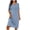 Light Blue, variant on Cavosen Long Nightgowns for Women Lightweight Loose Nightgown Pocketed V Neck Sleep Dress Solid Soft Sleepwear