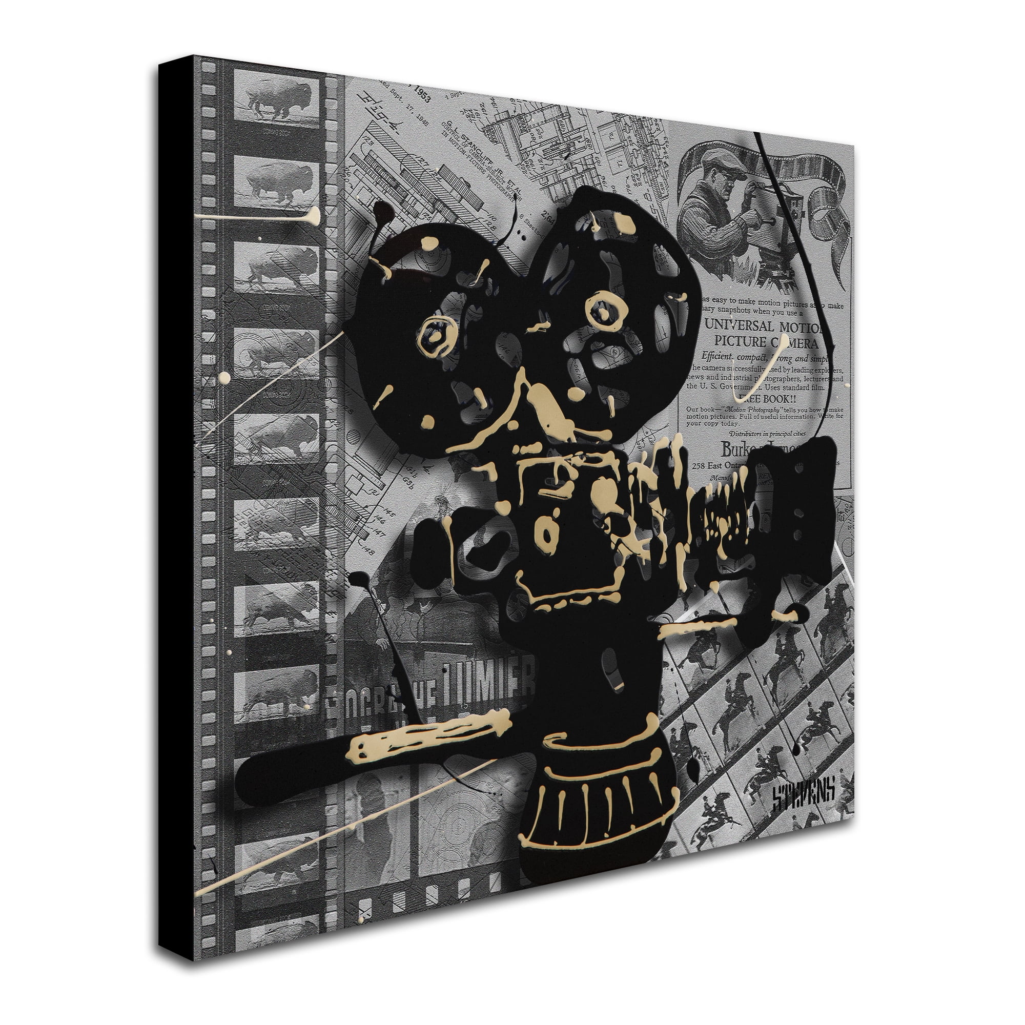 Trademark Fine Art "Movie Camera" Canvas Art by Roderick Stevens