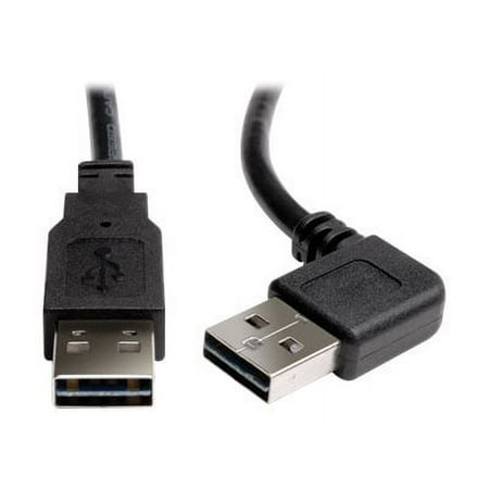 UPC: 0037332179418 | Universal Reversible USB 2.0 Right Angle A-Male to A-Male Cable – 3ft