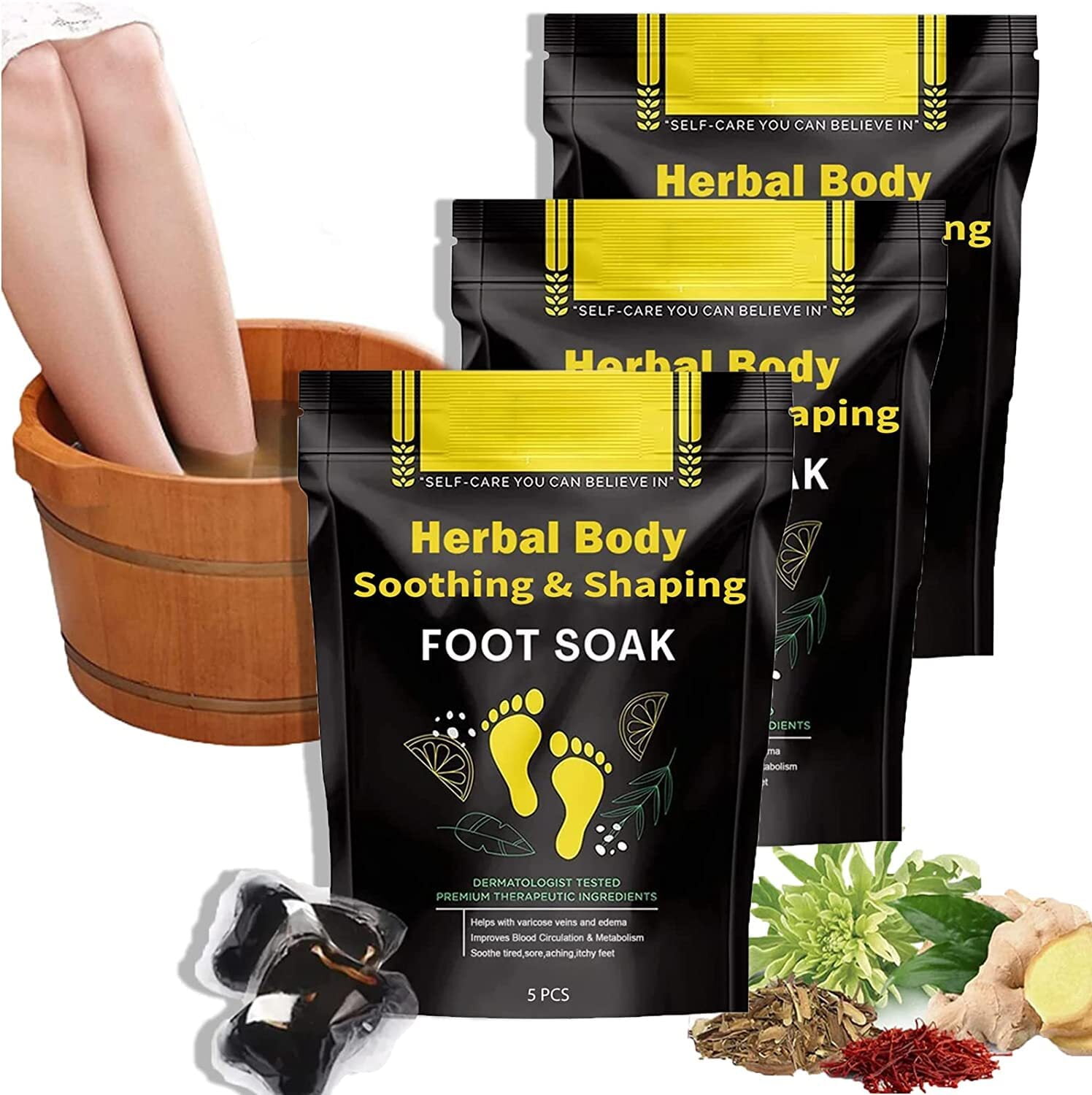 Herbal Detox&shaping Cleansing Foot Soak Beads, Body Detox Foot Soak
