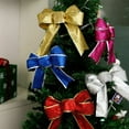 thumbnail image 2 of Viworld 5/10Pcs Large Bow Christmas Tree Bowknot Ornaments Party Gift Present Xmas Decor, 2 of 3