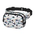 thumbnail image 2 of Disketp Hélicoptères Dessin Animé pour Sac Banane à Double Couche, Sac Banane Ajustable pour Voyage, Course et Randonnée, Sac Ceinture Léger pour Hommes et Femmes, 2 of 9