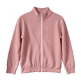 thumbnail image 4 of VIPOIN Kids Boys Girls Solid Color Zipper Stand Collar Coat Sports Large Size Casual Long Sleeve Corduroy Winter Jacket, 4 of 8