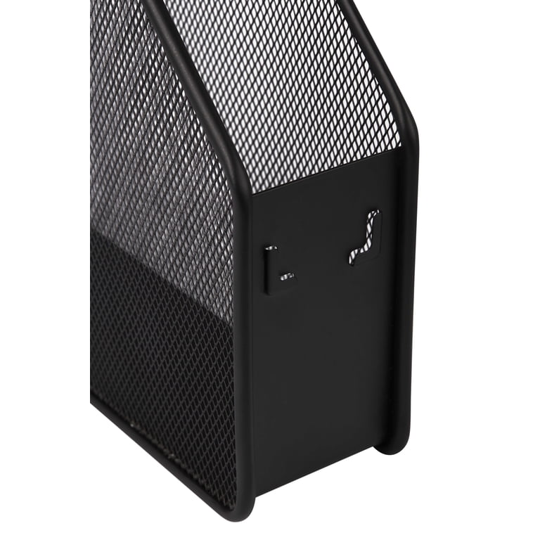 Pen+Gear Metal Mesh Magazine File Holder, Black photo 2