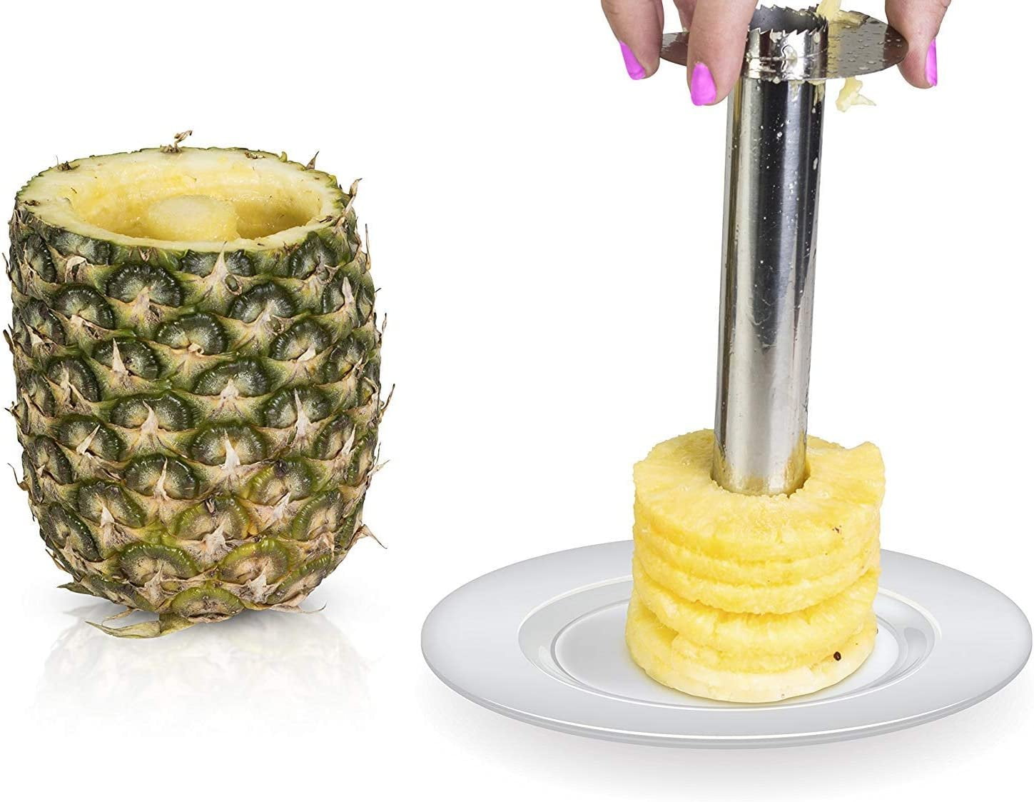 Vintage Pampered Chef Pineapple Corer Cutter Slicer Knife With 