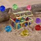 thumbnail image 2 of Gems for Kids, Colorful Jewelry Set with Treasure Box # Summer Underwater Acrylic Gems Set Birthday Party Decoration, 2 of 6