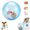 Blue, variant on Self-Rolling Interactive Cat Ball, Glow in the Dark Wiggly Ball for Cats, Automatic Moving Pet Toy with Realistic Animal Inside for Cats Dogs Chasing