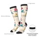 thumbnail image 4 of Fotbe Reto Marine Nautical Calcetas Divertidas Estampadas para Hombre y Mujer, Calcetas de Algodón hasta la Rodilla para Caminar, Correr, Enfermería y Embarazo, 4 of 6