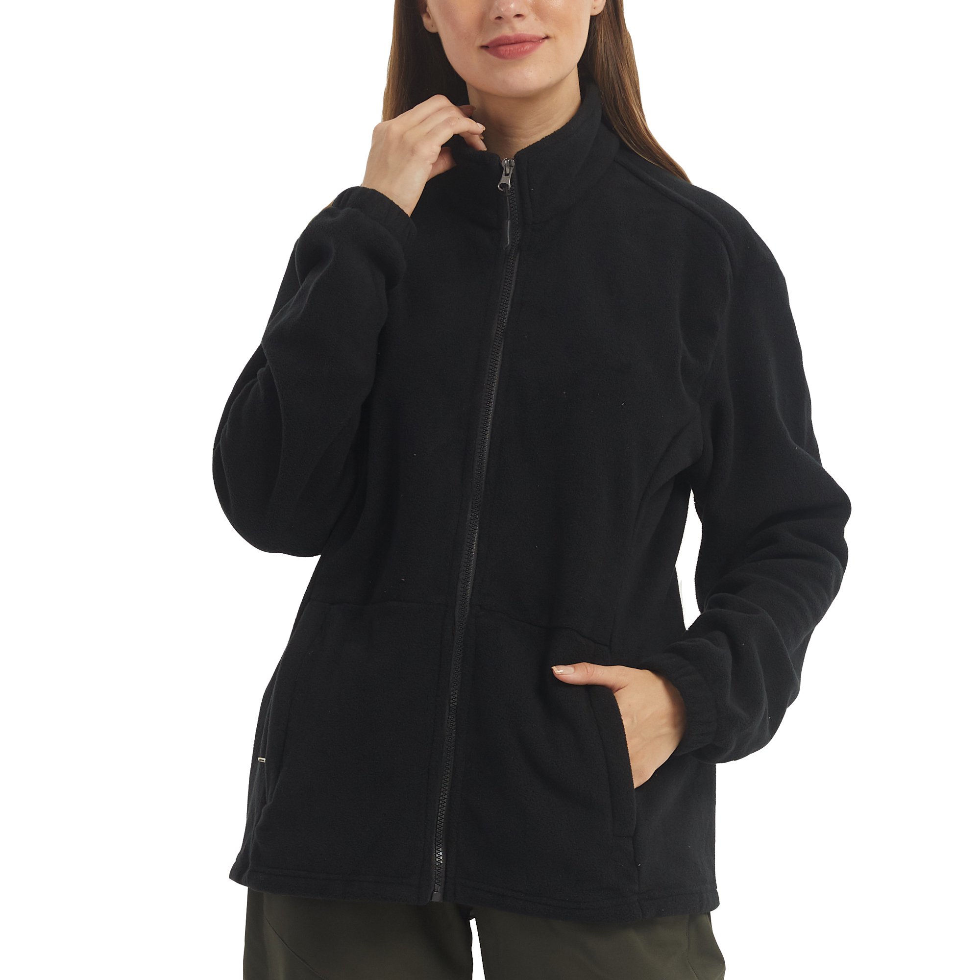 LANBAOSI Women Fleece Jackets Full Zip Thermals Winter Wear Casual 