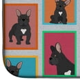 thumbnail image 4 of Carolines Treasures MLM1088DDM 21 x 14 in. Unisex Lots of Black French Bulldog Dish Drying Mat, 4 of 5