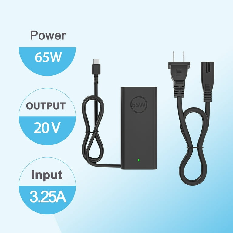 65W Chargeur USB C pour Dell Latitude 5320 5330 5340 5420 5430 5440 5530 5540 7330 7340 7390 65W Chargeur USB C pour Dell Latitude 5320 5330 5340 5420 5430 5440 5530 5540 7330 7340 7390