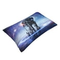thumbnail image 3 of Balery Astronauts Start Running Bedding Queen Pillow Cases - Envelope Closure - Soft Brushed Microfiber Fabric - Shrinkage and Fade Resistant Pillow Cases-16"x24", 3 of 9