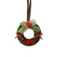 thumbnail image 3 of mfyjkho Adornos De Corona Navideña De Tela Tejida Con Lazos Y Diseño De Reno Para Decorar El Árbol De Navidad, Juego De 4, 3 of 3