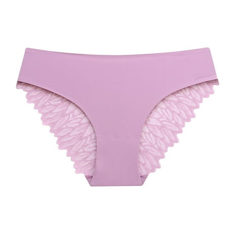 Vblhal Clearance Clothes under $5.00 Sexy Thongs for Women Plus Size Hipster Tangas Underpants Floral Lace Lingerie Panties Underwear Basic Low Rise Briefs