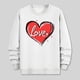 thumbnail image 3 of Ceisia Men's Regular-Fit Crew-Neck Heart-Letter Printed Casual Sweatshirt Gift, 3 of 6