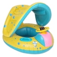 thumbnail image 1 of Flotador de anillo de tubo de natación para bebé, anillo de tubo de flotador de PVC, anillos de natación para niños pequeños, anillos de natación con dosel construido para el futuro, 1 of 9