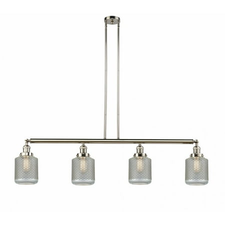 

Innovations 214-PN-G262-LED Stanton 4 Light Island Light part of the Franklin Restoration Collection Polished Nickel